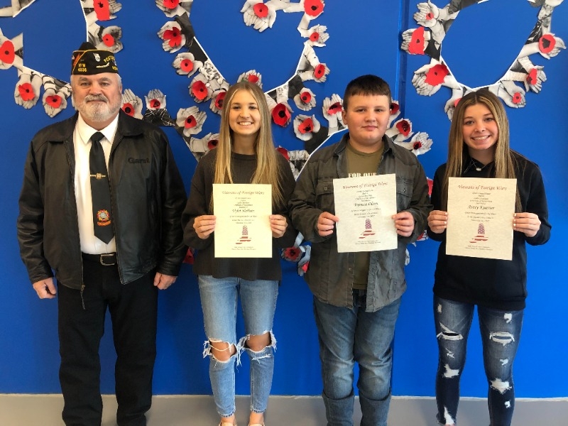 Leigh Community Schools Voice of Democracy and Patriots' Pen Winners